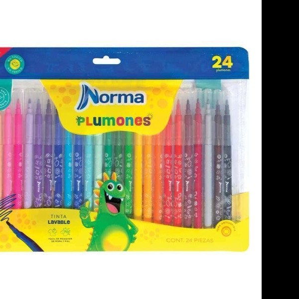 MARCADOR AGUA DELG. LAVABLE BOLSA C24 PZAS 588631 NORMA